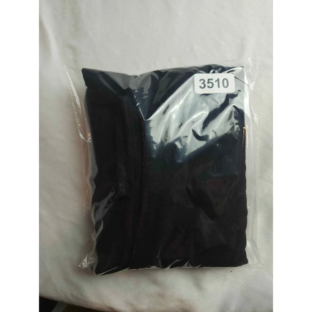 J. Jill Black Stretch Rayon Lycra Midi Skirt Elastic Waist Size Medium
